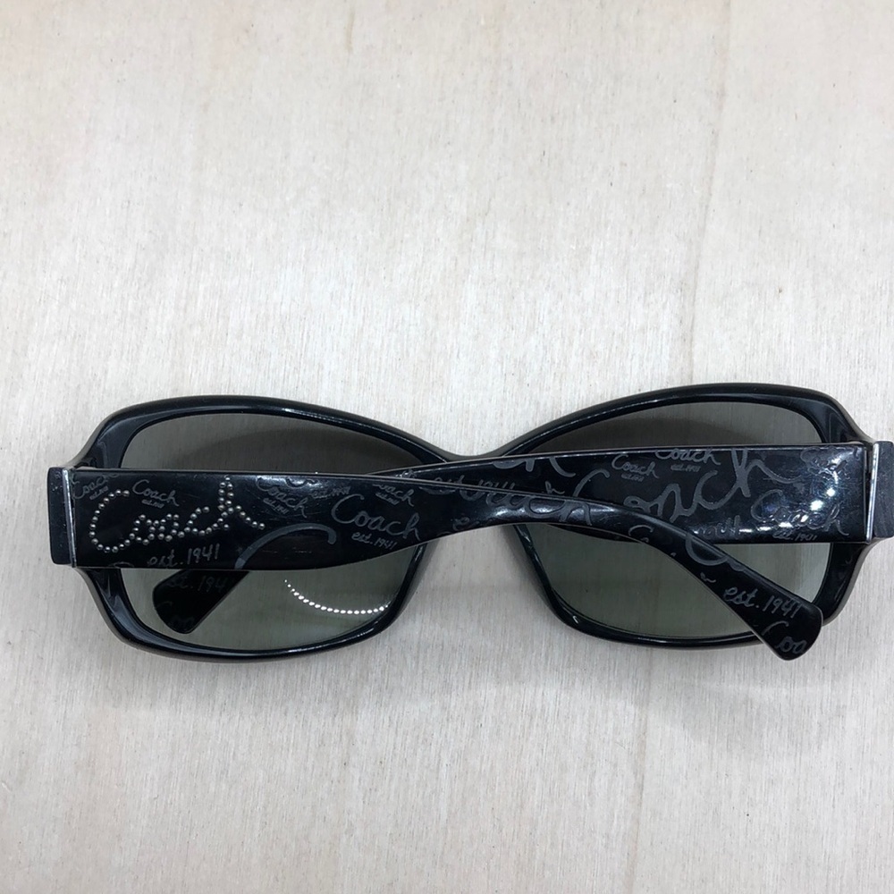 Coach 8028 Taryn sunglasses L903 Black 59-15-125 Butterfly Shape w Logo Marks - Picture 5 of 9